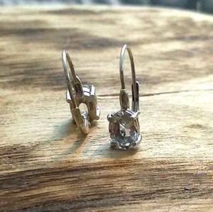 925 Dangle Sapphire earrings